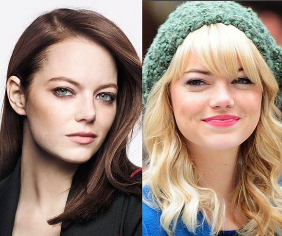 Emma Stone - A atriz americana é casada desde 2020 com o cineasta Dave McCary. Começou a carreira em 2004. Oscar de Melhor Atriz por La la Land (2017). 
