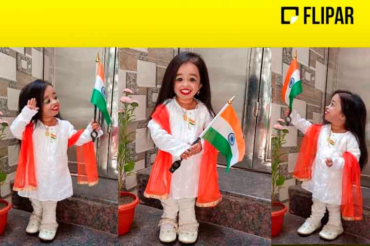 Jyoti Amge, de 30 anos ( nascida em 16 de dezembro de 1993), é natural da Índia e seu tamanho é menor que o de uma criança de cinco anos.
