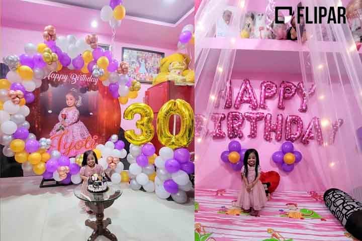 No fim de 2023, Jyoti Amge completou 30 anos e teve uma comemoração especial. Ela postou imagens da festa em seu Instagram