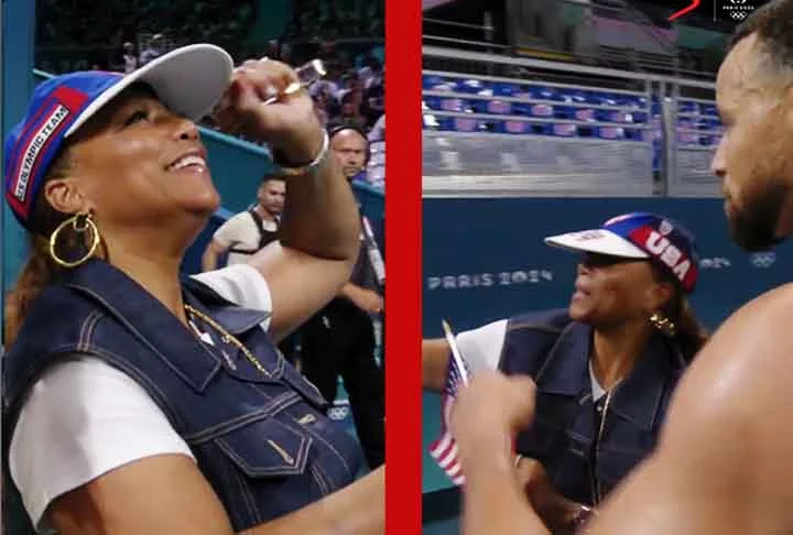 Entre as celebridades que marcaram presença em Paris para acompanhar as Olimpíadas também esteve a atriz e rapper Queen Latifah.