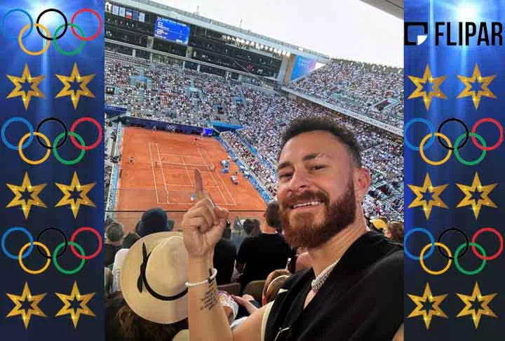 O jornalista e ex-bbb Fred Bruno esteve presente na capital francesa para curtir as competições e publicou fotos nas redes sociais.