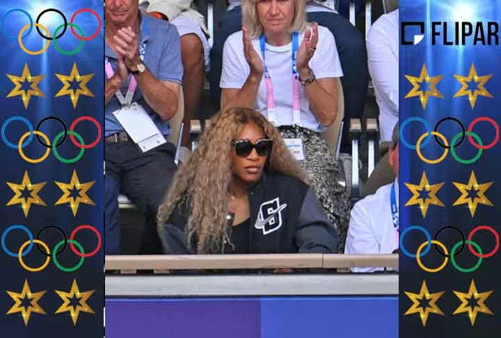 Uma das maiores tenistas de todos os tempos, Serena Williams, não só participou da Cerimônia de Abertura, como fez questão de acompanhar os Jogos de perto. 