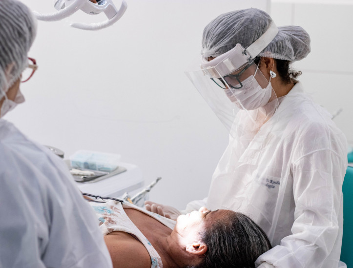 FORTALEZA, CEARÁ, BRASIL, 10-08-2024: Prefeitura realiza mutirão de saúde para detectar doenças cardiovasculare no Posto de saúde Pio XII.  (Foto: Samuel Setubal/ O Povo)