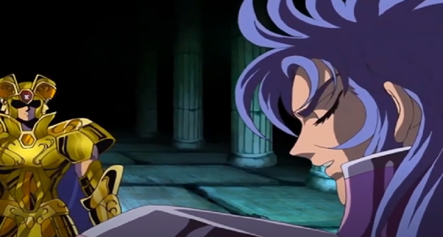 Kanon vs Saga - Anime: Cavaleiros do Zodíaco - Kanon e Saga é a rivalidade mais interessante de Cavaleiros do Zodíaco já que são irmãos gêmeos e ambos têm um poder equivalente de força.