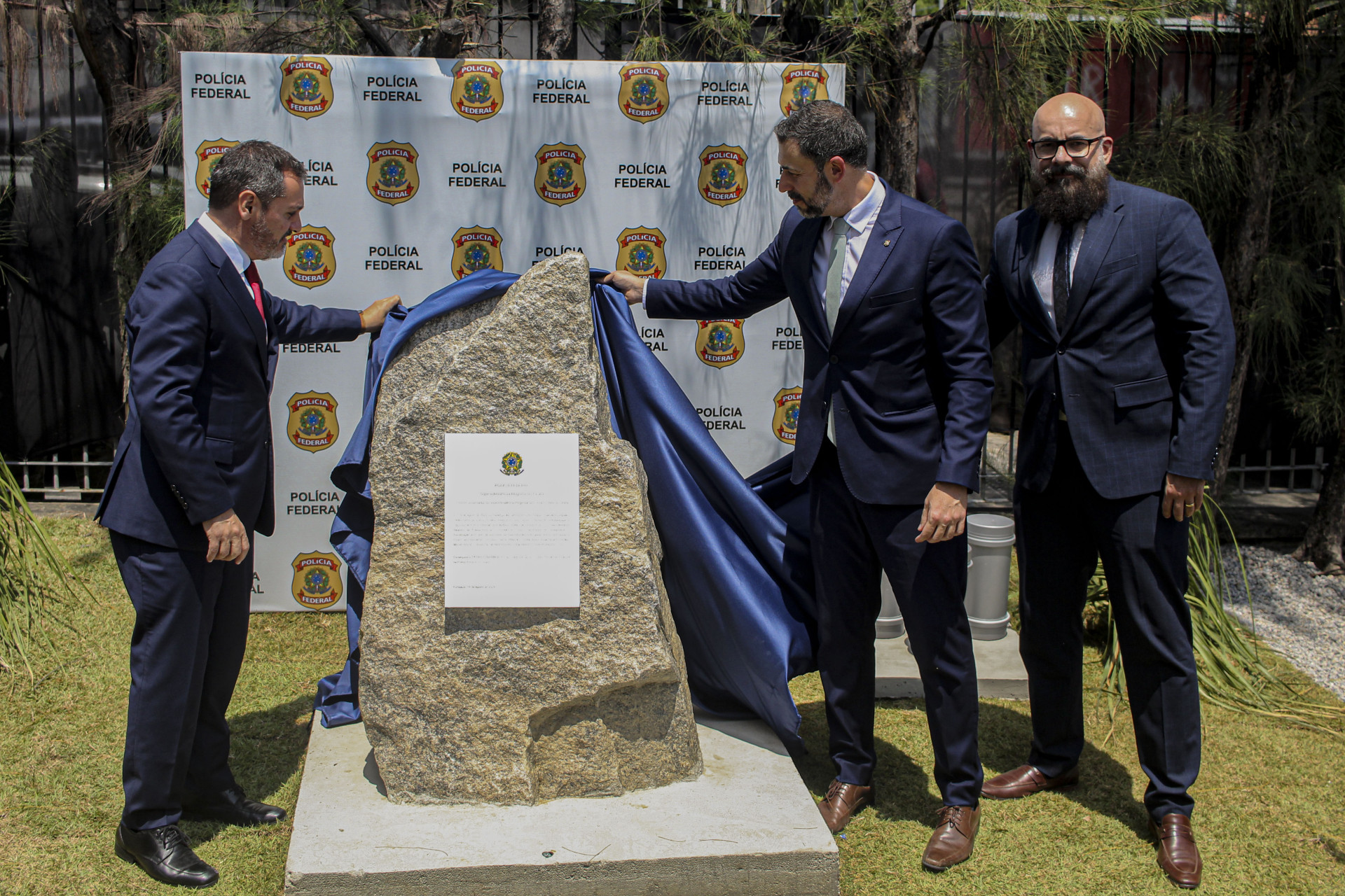 Solenidade de lançamento da pedra fundamental da sua nova sede no estado (foto: Matheus Souza/Especial para O povo)