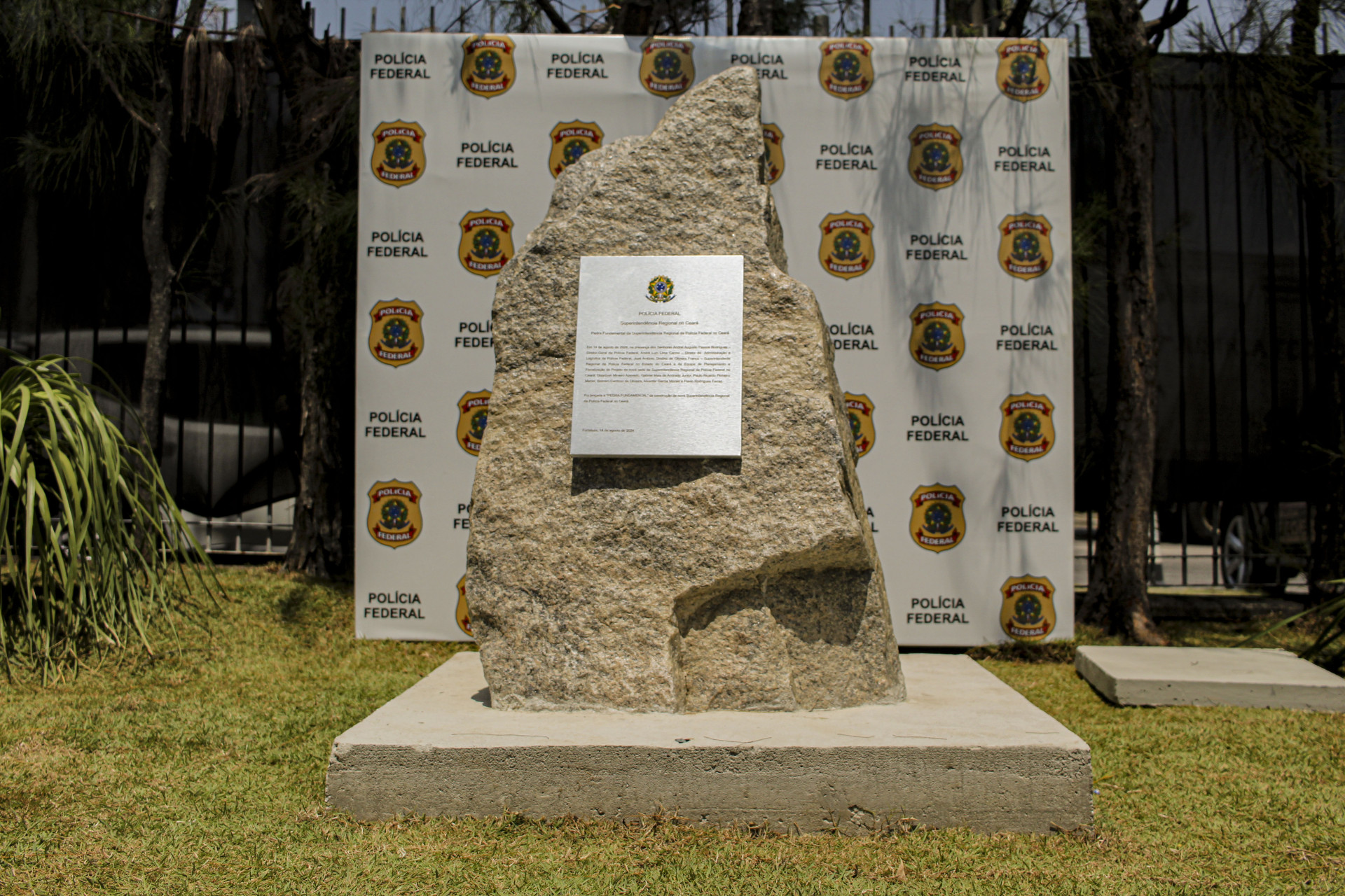 Solenidade de lançamento da pedra fundamental da sua nova sede no estado (foto: Matheus Souza/Especial para O povo)