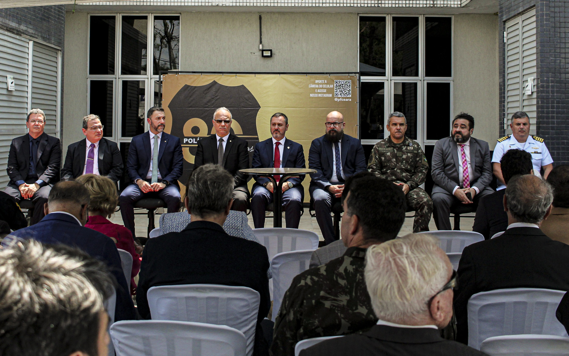 Solenidade de lançamento da pedra fundamental da sua nova sede no estado (foto: Matheus Souza/Especial para O povo)