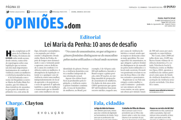 O Povo é História - 2016.08.07 - Lei Maria da Penha 