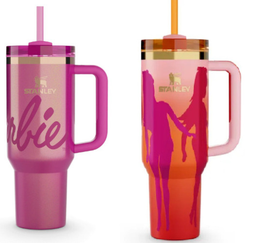 A Stanley - marca conhecida pela fabricação de copos térmicos que fazem sucesso - decidiu lançar copos temáticos em homenagem aos 65 anos de criação da boneca Barbie. 