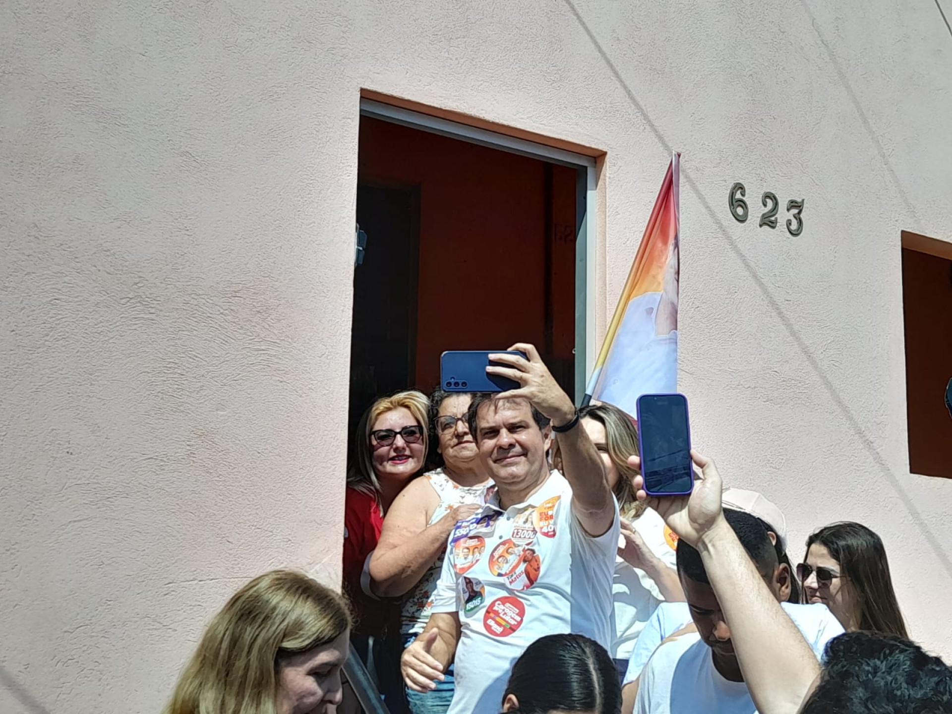 Ato do candidato petista Evandro Leitão, no bairro Pirambu