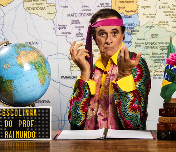 Versátil, Marcos Caruso assumiu o papel cômico do Seu Peru na nova Escolinha do Professor Raimundo. O personagem, vivido por Orlando Drummond na era Chico Anysio, é um dos mais divertidos da sala. 