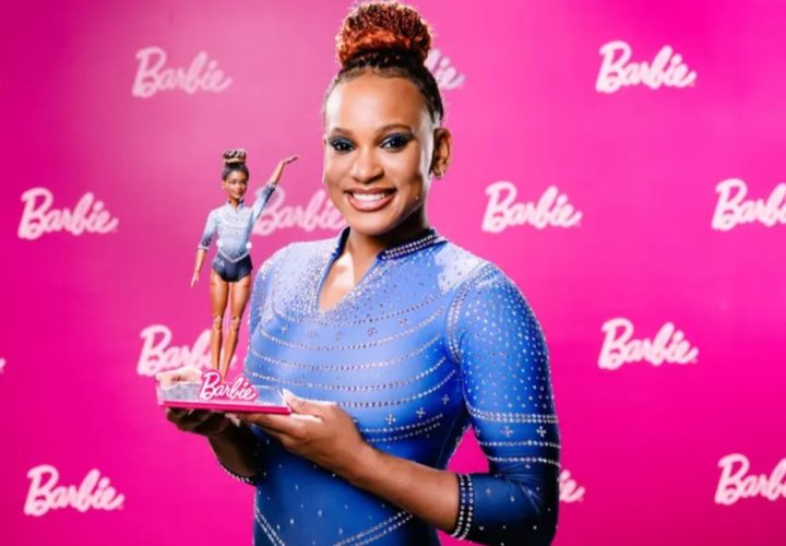 Em maio/24, a campeã olímpica de ginástica artística Rebeca Andrade inspirou a criação de uma boneca Barbie especial, criada para representar a atleta brasileira.