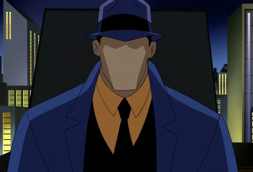 Personagem 3: Questão - Um personagem extremamente complexo. Essa é uma boa forma de definir o Questão, que chama a atenção pelo rosto sem traços e por combater a corrupção ao invés de vilões superpoderosos. 