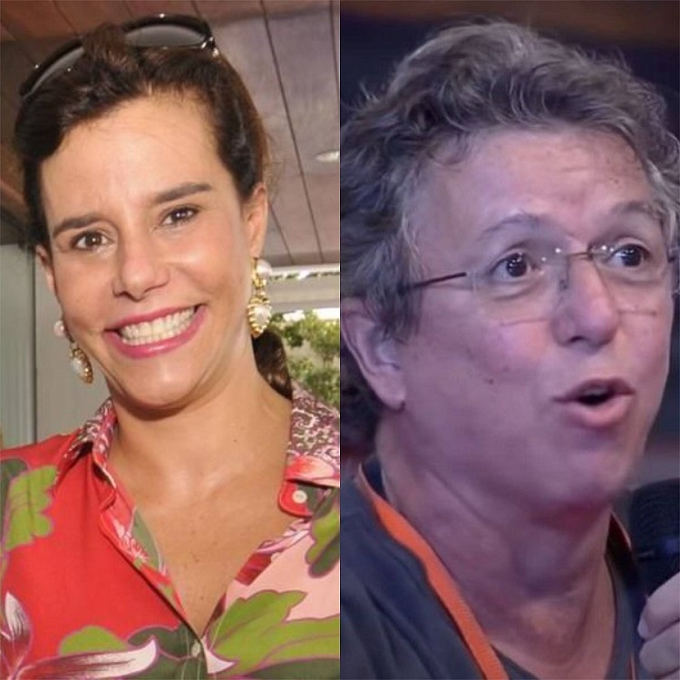 Boninho (diretor de TV paulista, responsável pelo BBB, entre outros programas na Globo)  e Narcisa Tamborindeguy (socialite, advogada, escritora e jornalista carioca). Boninho é filho de José Bonifácio de Oliveira Sobrinho, o maior diretor de TV da história do entretenimento no Brasil. 
