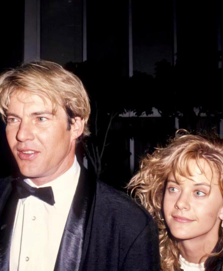 Meg Ryan (atriz americana de sucesso em Hollywood, com diversos filmes famosos) e Dennis Quaid (ator americano, também com vasta carreira no cinema). 
