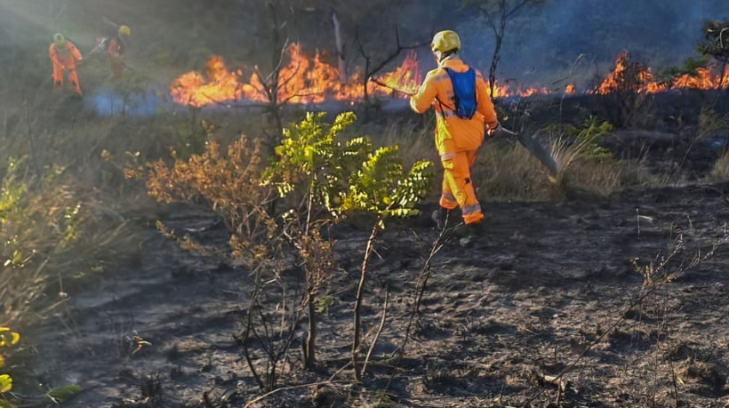 Incêndios atingem milhares de hectares em parques de Minas Gerais