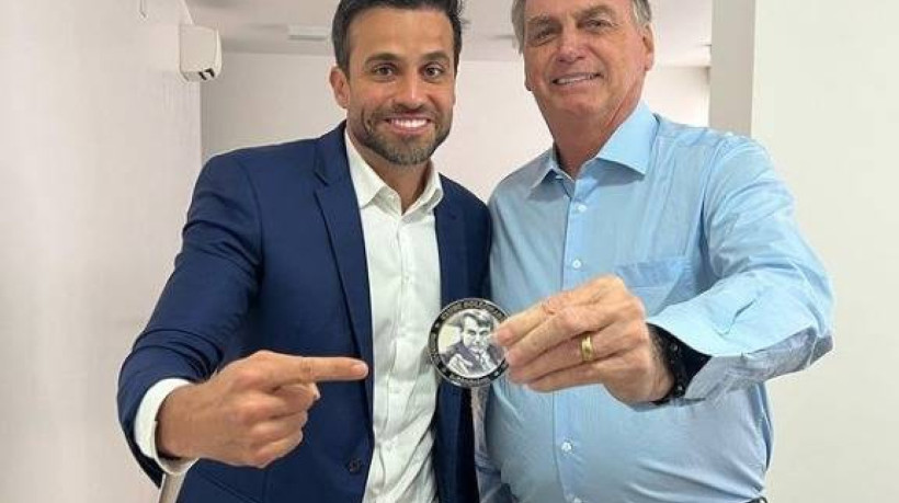 Pablo Mar&ccedil;al com Jair Bolsonaro