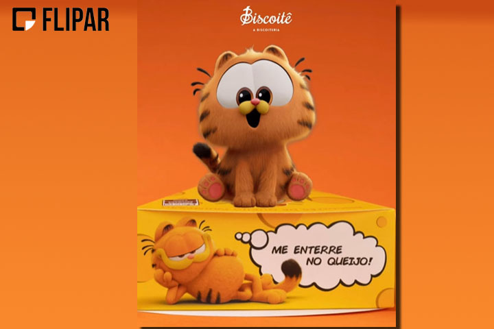 O filme motivou uma onda de lançamento de produtos do gato.  A Biscoitê, marca de biscoitos artesanais e presentes, criou, a convite da Sony Pictures, produtos exclusivos inspirados no filme.
