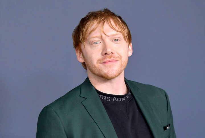 O ator britânico Rupert Grint, famoso por interpretar o personagem Rony Weasley na franquia 