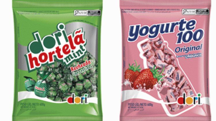 Balas de hortelã e iogurte estão entre os produtos recolhidos pela Dori após suspeita de contaminação