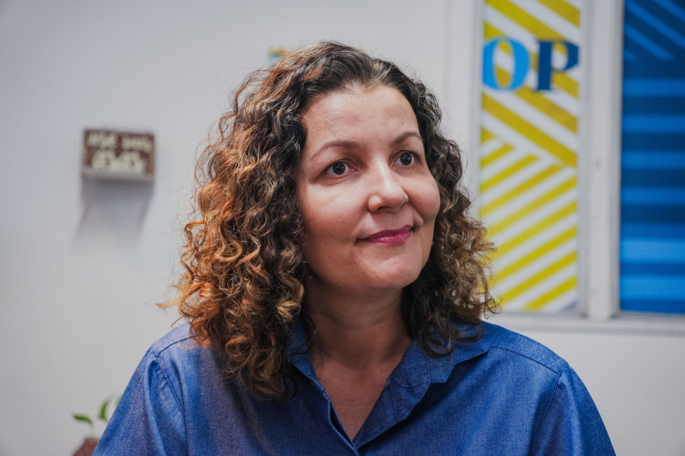 Visita de diretora da Abrapa, Silmara Ferraresi, na rádio O Povo CBN e na redação do O Povo