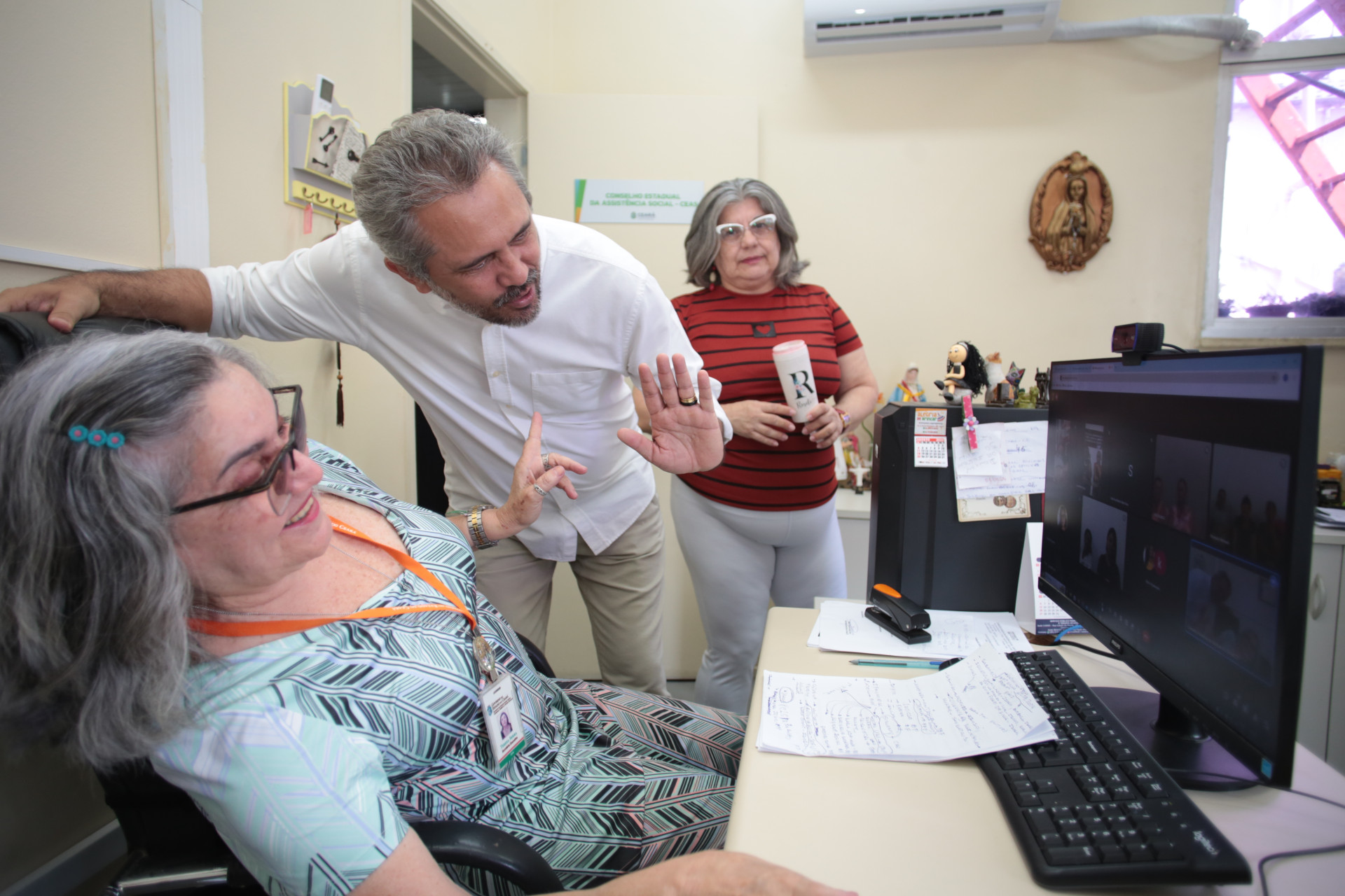 FORTALEZA-CE, BRASIL, 23-08-2024: Governador Elmano de Freitas,  Inaugura a Escola de Gestão da Assistência Social. (foto: Fabio Lima/ OPOVO)