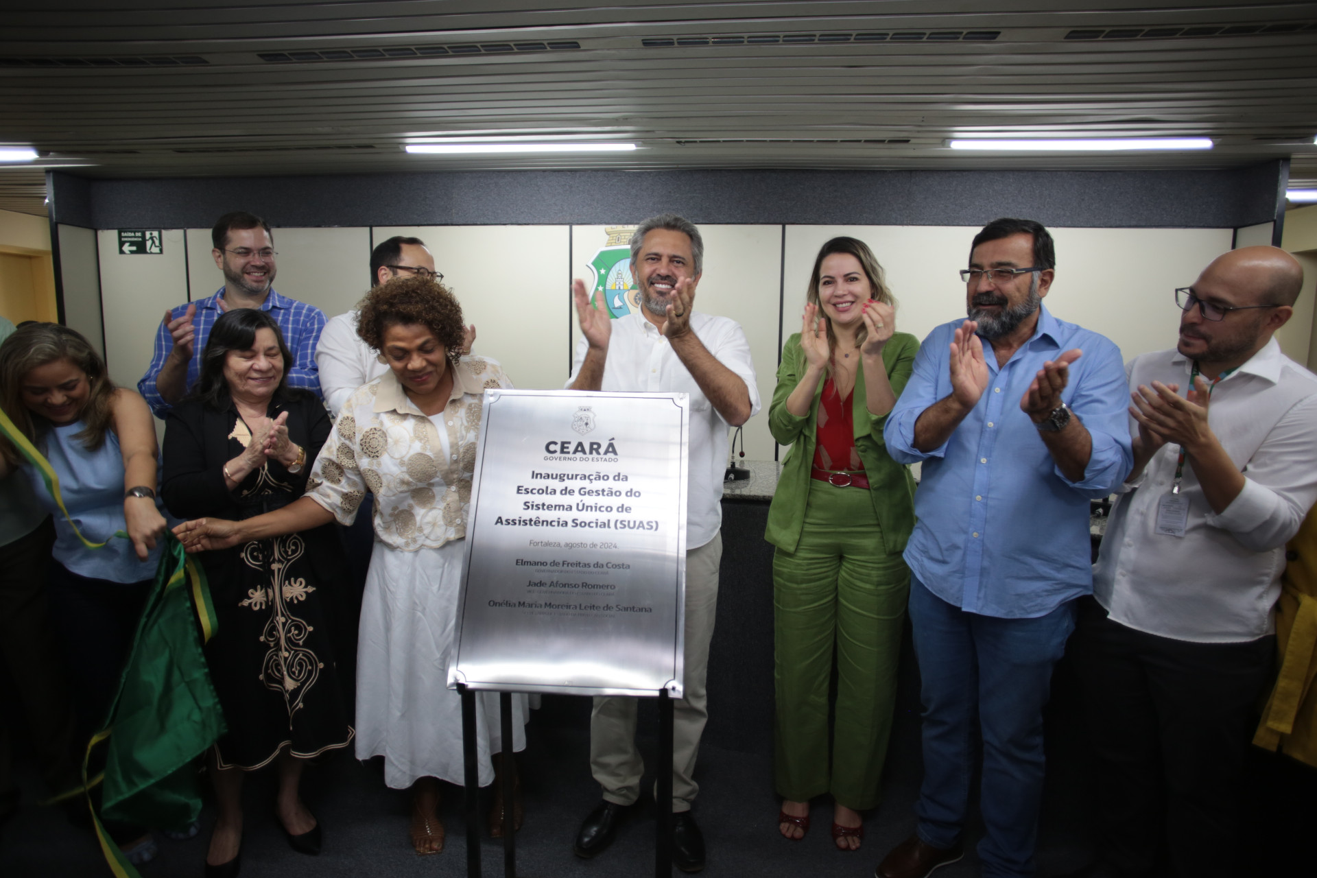 FORTALEZA-CE, BRASIL, 23-08-2024: Governador Elmano de Freitas,  Inaugura a Escola de Gestão da Assistência Social. (foto: Fabio Lima/ OPOVO)