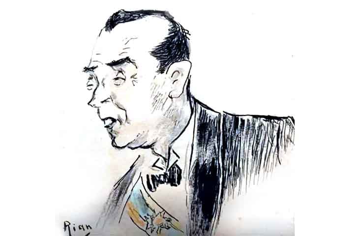 Os periódicos O Binóculo, A Careta, O Ken, bem como os jornais Gazeta de Notícias e da Gazeta de Petrópolis publicaram suas caricaturas da elite da época. Ela tinha um traço ágil e transmitia muito bem o caráter das pessoas. Na imagem, a caricatura do ex-presidente Juscelino Kubitschek.
