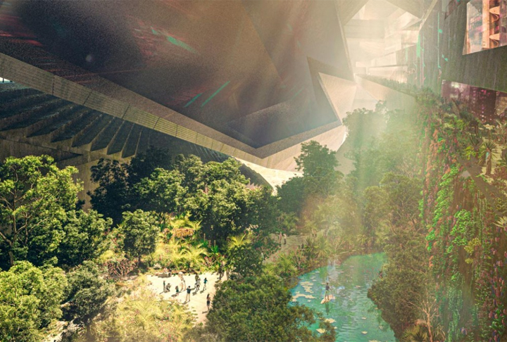 The Line também teria energia solar e eólica, com ventilação natural, garantindo sustentabilidade. 