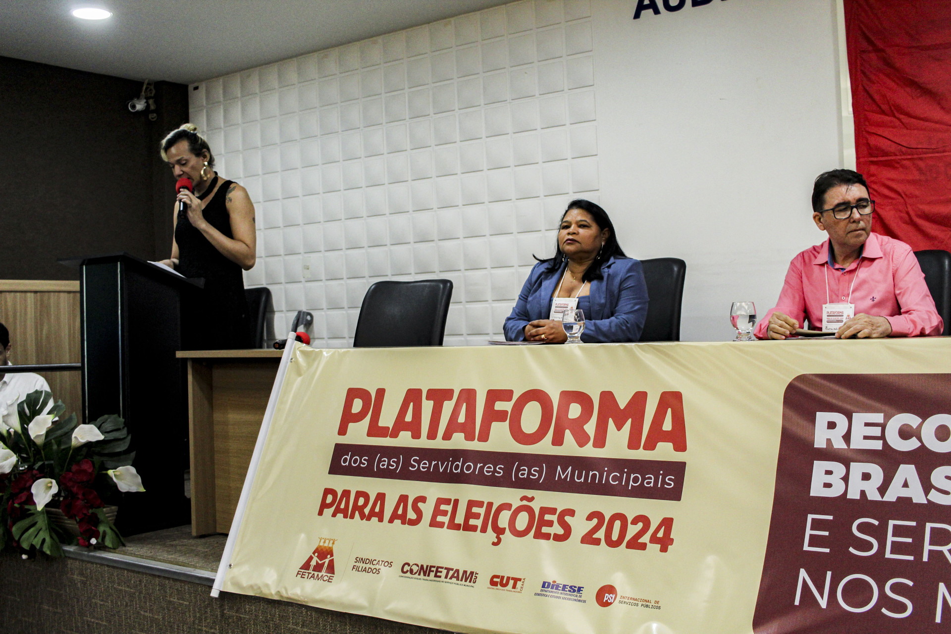 FORTALEZA, CE, BRASIL, 30-08-2024 - Lançamento de plataforma dos servidores municipais para as eleições 2024 (foto: Matheus Souza/O povo)