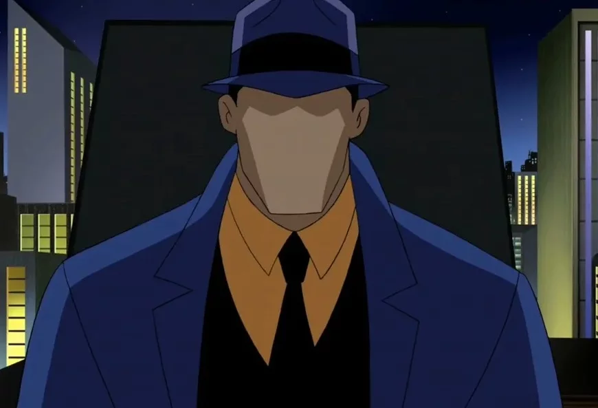 Personagem 3: Questão - Um personagem extremamente complexo. Essa é uma boa forma de definir o Questão, que chama a atenção pelo rosto sem traços e por combater a corrupção ao invés de vilões superpoderosos. 