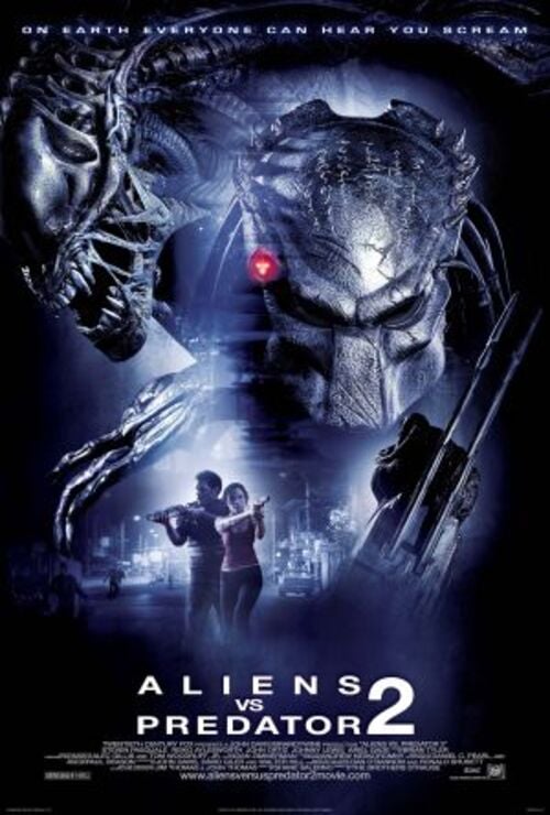 2- Alien x Predador 2 ( 2007) - As raças Alien e Predator continuam em guerra e ambas chegam a uma cidade no Colorado, pondo em ameaça os moradores. 