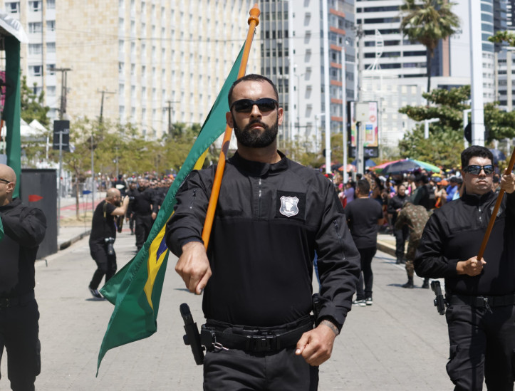 FORTALEZA, CEARÁ, BRASIL - 07.09.2024: Desfile cívico-militar em comemoração aos 202 anos da Independência do Brasil. (foto: Aurélio Alves/O POVO)