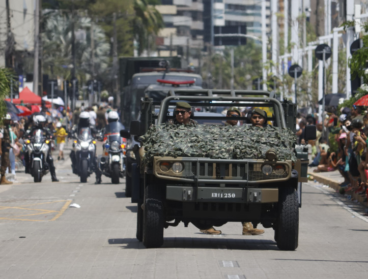 FORTALEZA, CEARÁ, BRASIL - 07.09.2024: Desfile cívico-militar em comemoração aos 202 anos da Independência do Brasil. (foto: Aurélio Alves/O POVO)