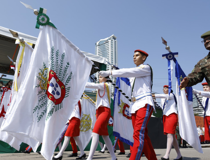 FORTALEZA, CEARÁ, BRASIL - 07.09.2024: Desfile cívico-militar em comemoração aos 202 anos da Independência do Brasil. (foto: Aurélio Alves/O POVO)