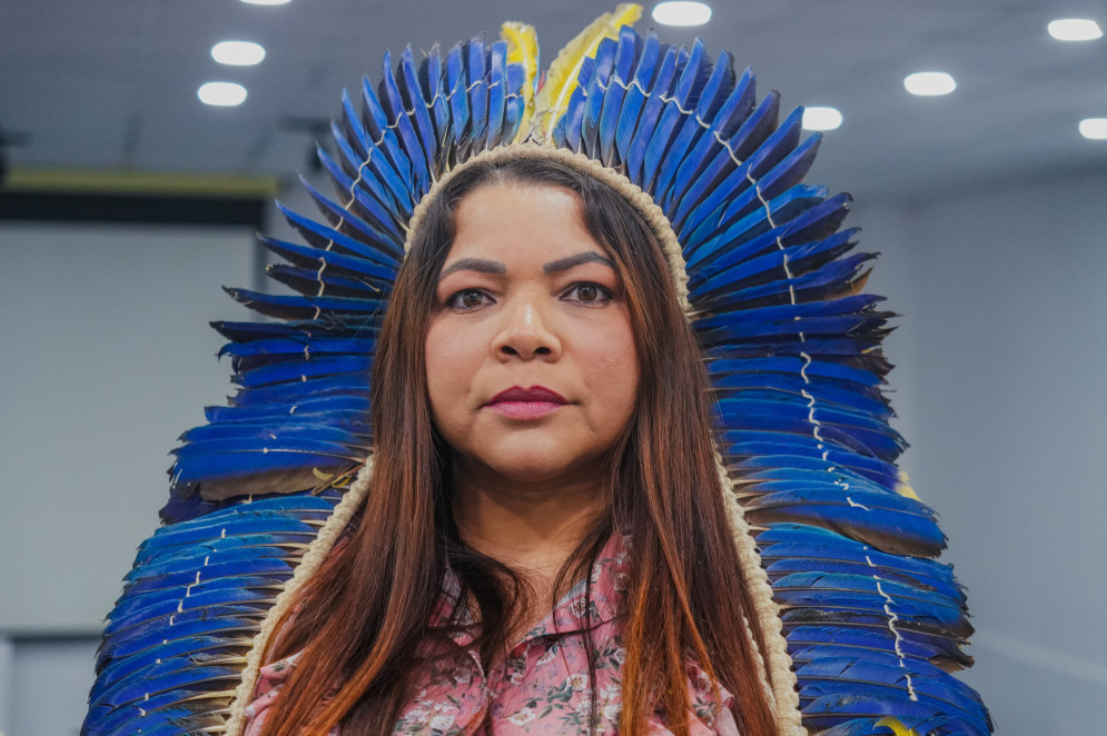 Juliana Alves é cacika do povo Jenipapo-Kanindé, em Aquiraz, e Secretária dos Povos Indígenas do Estado