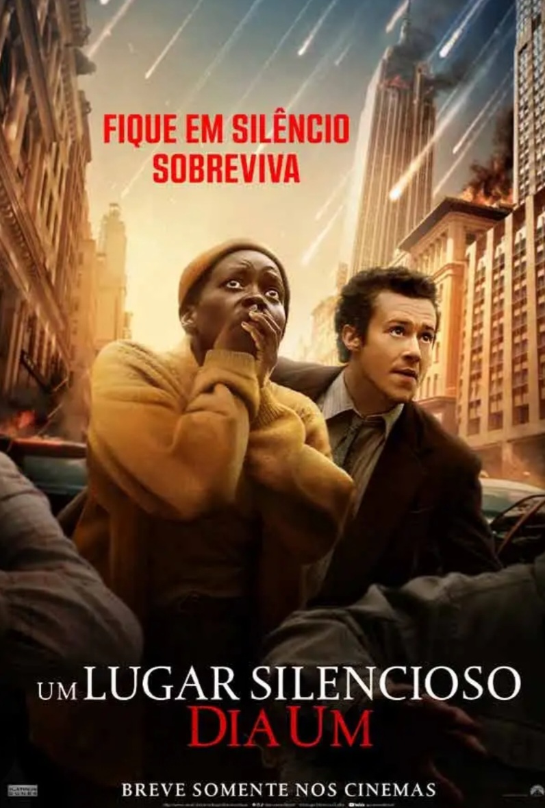 Depois, em junho de 2024, a Paramount Pictures lançou 'Um Lugar Silencioso: Dia Um', um spin-off dos filmes anteriores. Com elenco diferente, o filme é estrelado pela vencedora do Oscar, Lupita Nyong'o, e se passa num período antes do abordado nos primeiros longas.