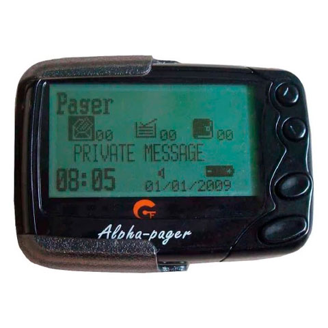 Ao receber uma mensagem, o pager emitia um som característico (o famoso bip) ou vibrava para alertar o usuário.