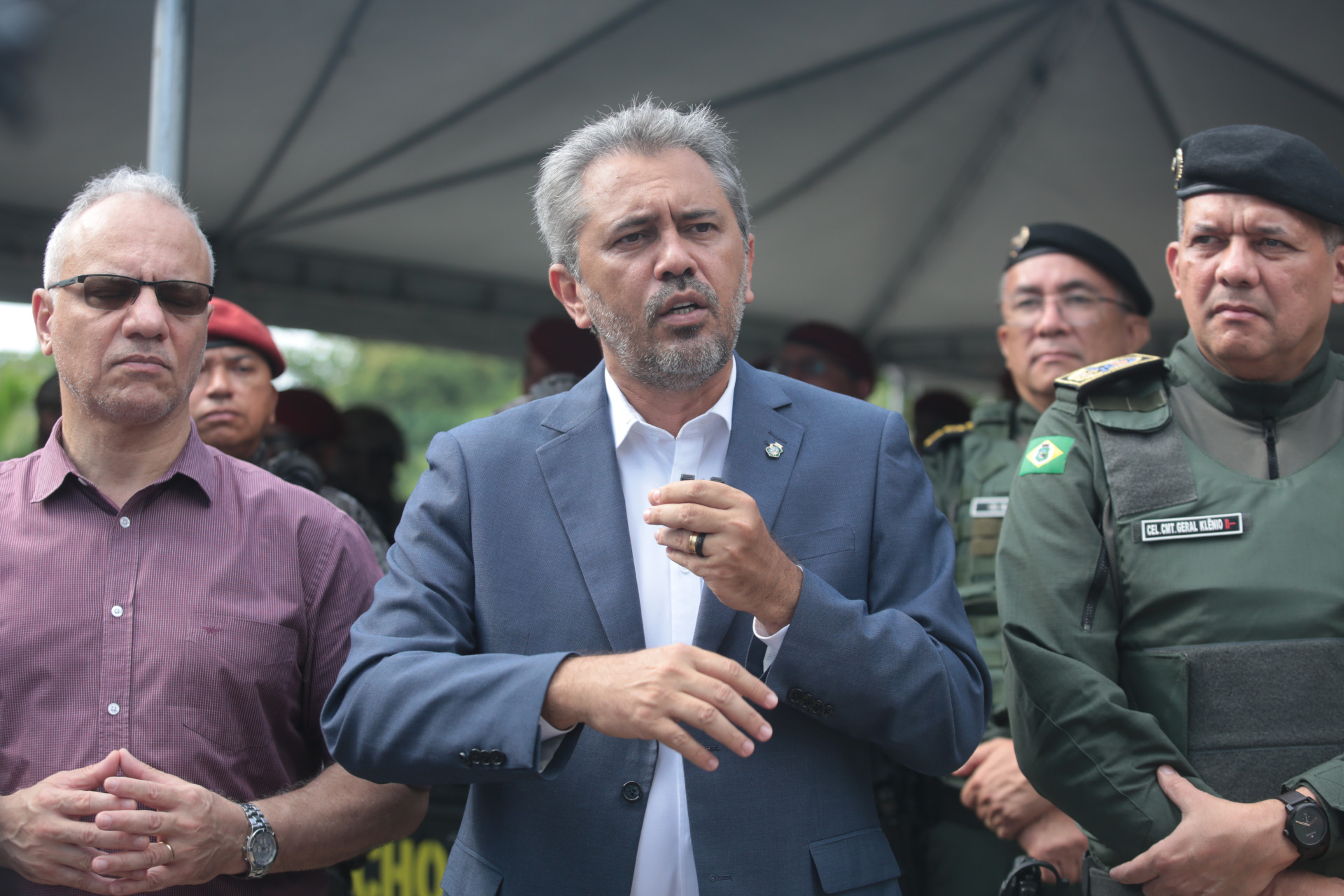 FORTALEZA-CE, BRASIL, 20-09-2024: Governador Elmano de Freitas anuncia Operação Expediente Operacional. (foto: Fabio Lima/ OPOVO)