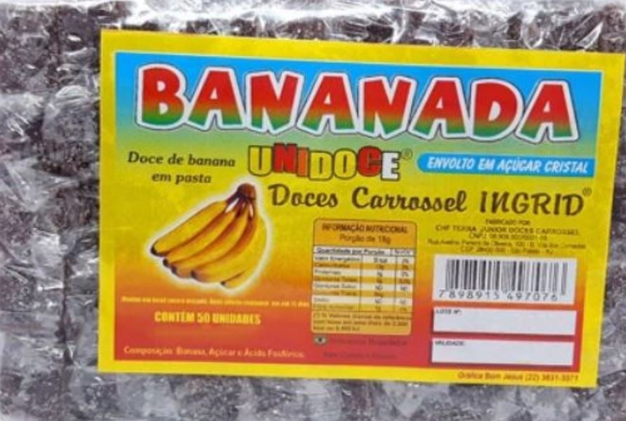 Bananada - É a mariola de banana, a mais popular. Feita com polpa de banana e açúcar, remonta à época da escravidão, quando bananas muito maduras, descartadas pelos senhores de engenho, eram aproveitadas pelos escravos. A melhor banana para doce é a prata.  