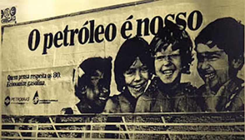 Havia grande euforia na busca por petróleo. A campanha O Petróleo É Nosso, lançada em 1948, difundiu a ideia de que a exploração da riqueza deveria estar concentrada nas mãos do governo. 