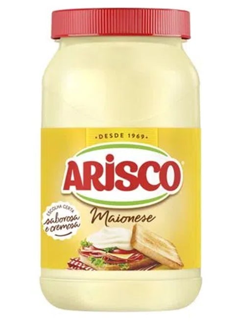 A maionese Arisco foi definida com sabor neutro, com pouca personalidade, pouco ácido e um tanto gorduroso. Textura muito fluida e aparência opaca.