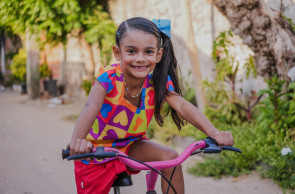 FORTALEZA, CEARÁ, 26-09-2024: Especial de Dia das Crianças. Na foto, Maria Laura Silva Rodrigues, 6 anos.  (Foto: Fernanda Barros / O Povo)