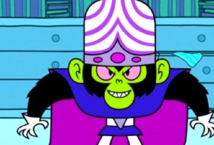 Macaco Louco - Desenho animado: Meninas Superpoderosas - É o principal vilão das Meninas Superpoderosas e está entre os vilões mais macabros e conhecidos dos desenhos animados.