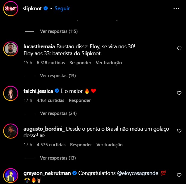 Muitos fãs brasileiros ficaram surpresos com a notícia na época e inundaram a publicação com comentários comemorando o anúncio. 