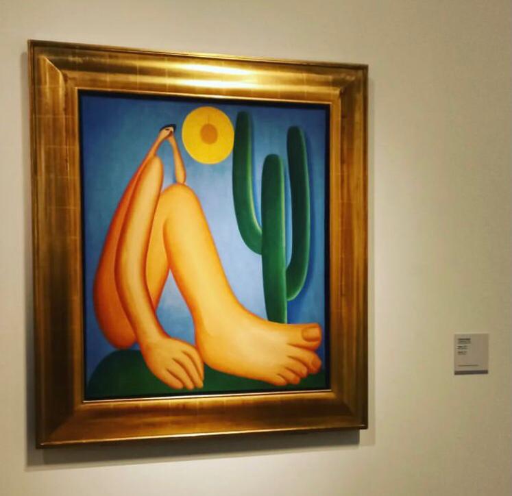 Seu quadro mais famoso, o Abaporu, está exposto no Museu de Arte Latino-americana de Buenos Aires (MALBA). É considerada a tela brasileira mais valorizada no mundo das artes, com valor estimado de 40 milhões de dólares!