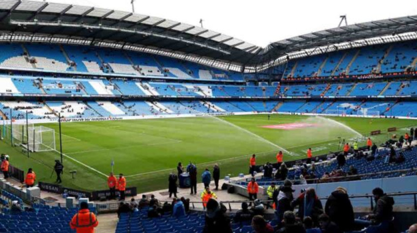 MANCHESTER, ENGLAND - JANUARY 07: General view inside the stadium prior to the Emirates FA Cup Third Round match between Manchester City and Huddersfield Town at Etihad Stadium on January 07, 2024 in Manchester, England. (Photo by Clive Brunskill/Getty Images)