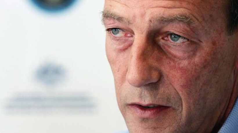 SYDNEY, NSW - FEBRUARY 10: Australian Socceroos Assistant CoachJohan Neeskens speaks to the media at a press conference to announce the Socceroos Asian Football Confederation Cup squad February 10, 2006 in Sydney, Australia.  (Photo by Ian Waldie/Getty Images)