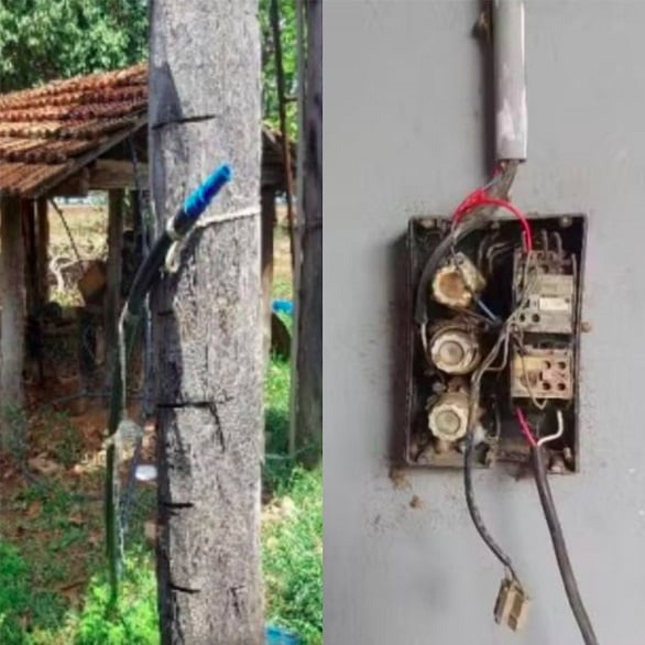 Sem chuveiros, eles improvisaram uma mangueira conectada a uma bomba de água, que causava choques elétricos ao desligá-la. O item também era usado para lavar as roupas, já que não havia outro acesso à água.