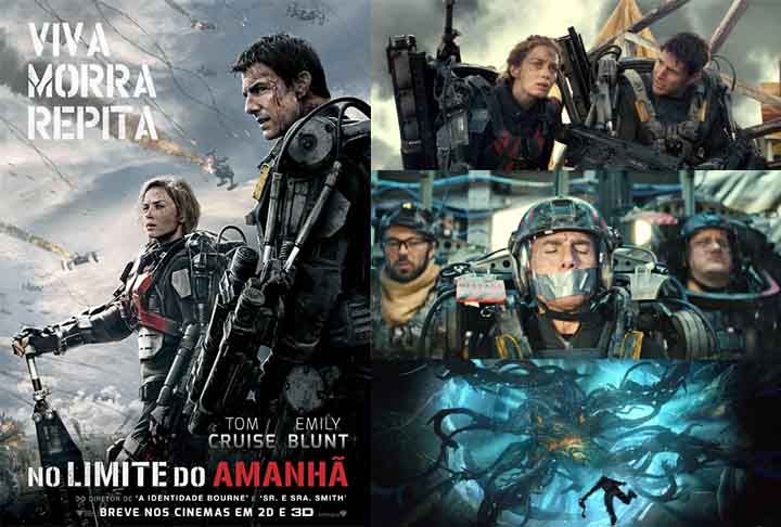 No Limite do Amanhã (2014): Com Tom Cruise no papel principal, essa é uma ficção científica que combina ação frenética com uma trama inteligente sobre viagem no tempo.